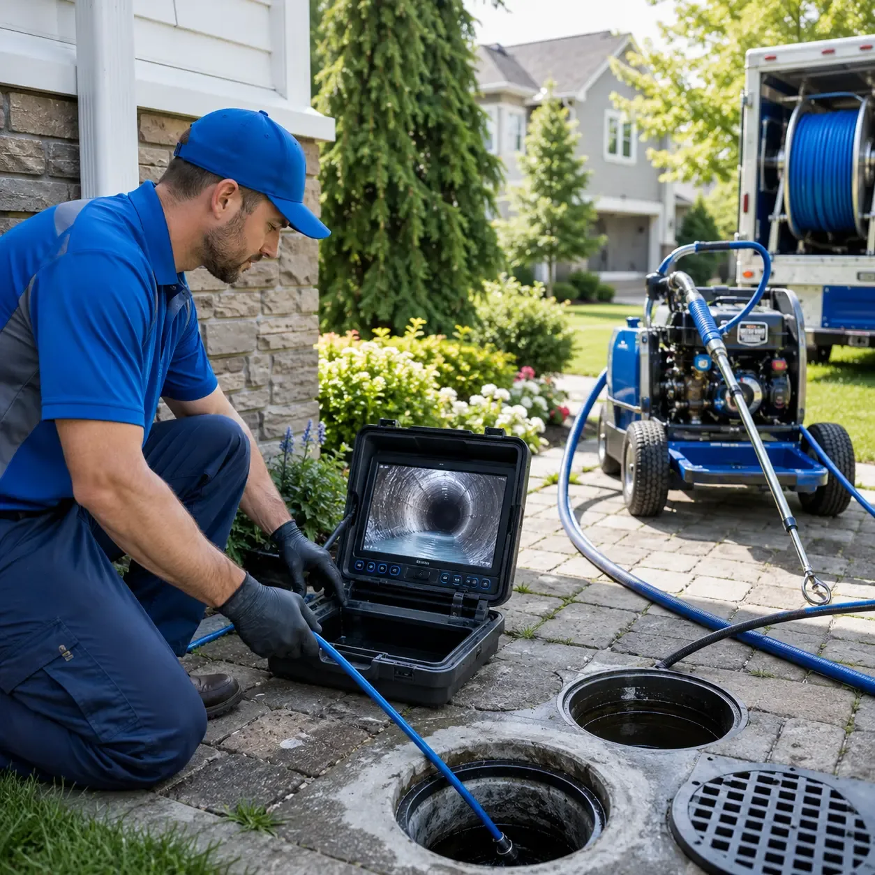 Outdoor drain cleaning professionals serving Augusta, ME