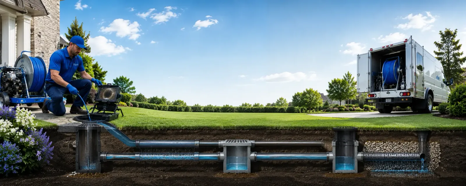 Outdoor drain cleaning information for Augusta, ME